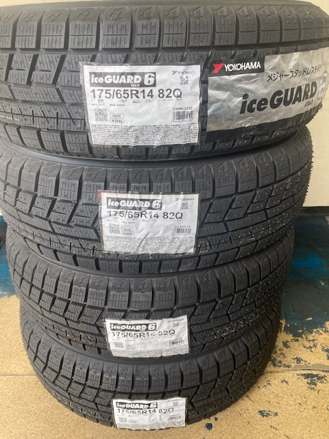175/65R14 82Q ヨコハマ スタッドレスタイヤ4本セット 175/65R14 82Q